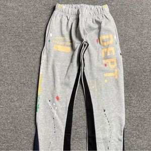 Gallery Dept Flared Sweatpants / Joggers grey Painted /  Men’s small